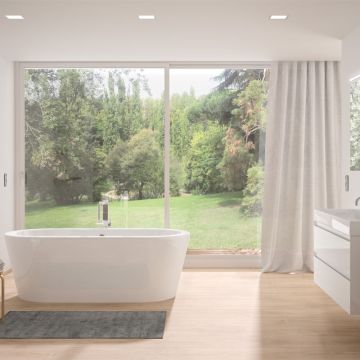 Repabad Livorno Freistehende Badewanne - 180 oval F - Acryl Ambiente