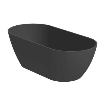 Riho Solid Surface Oval-Badewanne Bilbao Anthracite Matt