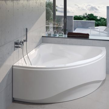 Riho Eck-Badewanne Neo - Acryl - 140 x 140 cm, 235 Liter, Ambiente