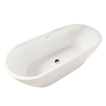 Riho Freistehende Badewanne Inspire - Acryl - 180 x 80 cm, Farbe: Weiß