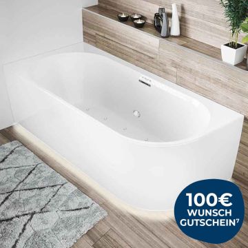 Riho Badewannen Eck-Badewanne Desire Corner Rechts mit Sparkle Mood System, Ambi