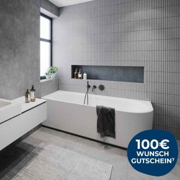 Riho Badewannen Eck-Badewanne Desire Corner Rechts - Acryl - 170 x 77 cm Ambien