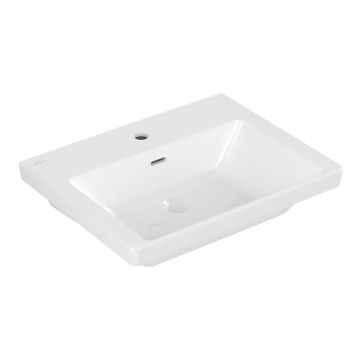 Villeroy und Boch Subway 3.0 Waschtisch 60 cm, Hahnloch, Überlauf,
