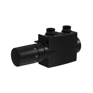 Montage-Set: Kompaktventil in schwarz-matt