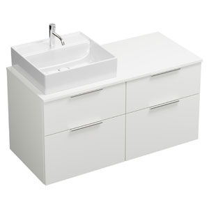 Aufsatz-Waschtisch: Position links