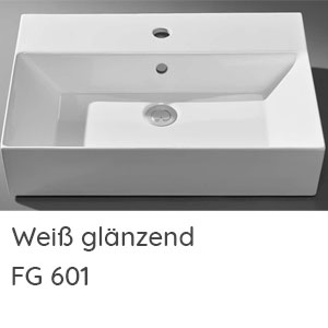 Waschtisch-Farbe: Weiß glänzend