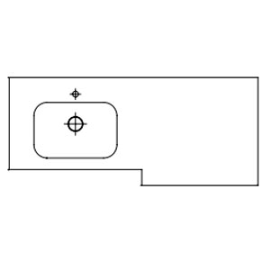 Ausführung Waschtisch: Beckenposition links