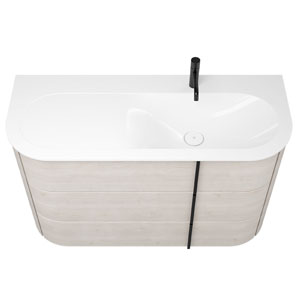 Ausführung Waschtisch mit Unterschrank: Beckenmulde rechts