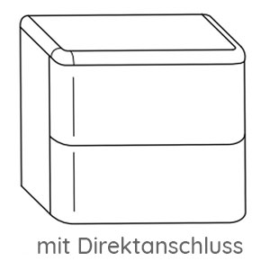 Ausführung Ergänzungsschrank: 60 cm, Sideboard mit Direktanschluss