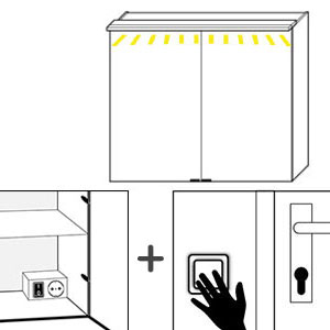 Schalter für Beleuchtung: Dimmschalter und Raumschaltung