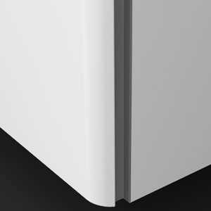 Griffvariante: Vertikale Griffleiste Dunkelgrau