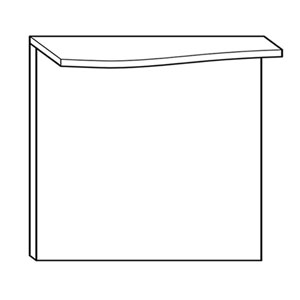 Ausführung Flächenspiegel: LED-Beleuchtung links