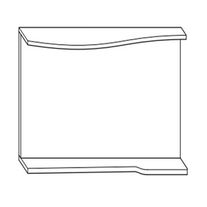 Ausführung Flächenspiegel: LED-Beleuchtung links