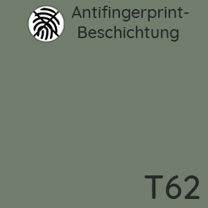 Front- und Korpusfarbe: Rauchgrün Softmatt