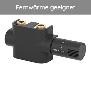 Montage-Set: Mittenanschluss Eck-/Durchgangsform, Schwarz