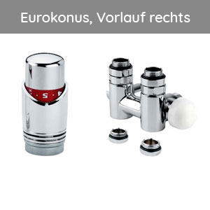 Montage-Set: Mittenanschluss Mischbetrieb Eckform, Chrom