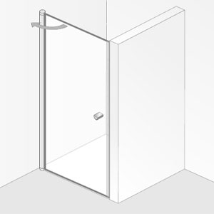 Ausführung Duschkabine: mit Drehtür