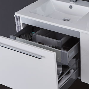 Ausführung Waschtischunterschrank: 1 Innenschubkasten