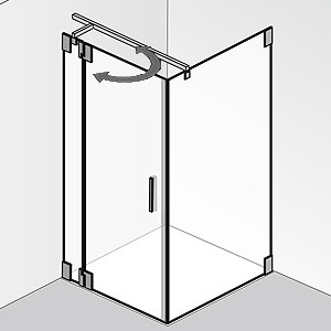 Ausführung Duschkabine: mit Pendeltür