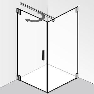 Ausführung Duschkabine: mit Pendeltür