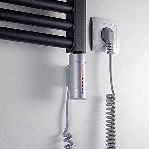 Heizstab: 3 - IP44, LED, Timer, Frostwächter, silber, 900W