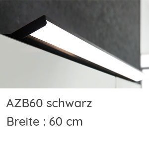 Aufsatzleuchte: LED-Aufsatzleuchte schwarz - 13,0 Watt - 6000 K