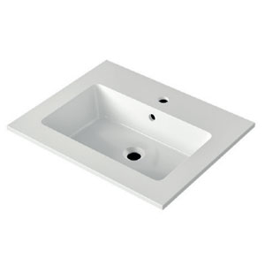 Waschtisch-Typ: MAX 610, Mineral Composite, mit Überlauf