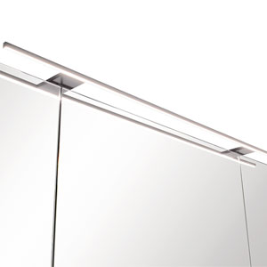 Aufsatzleuchte: LED, Edelstahl-Optik, 2700 - 6500 K, Breite: 90 cm