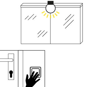 Schalter für Beleuchtung: Raumschaltung