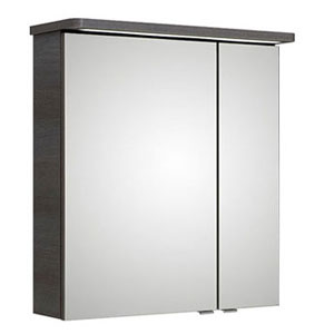 Ausführung Spiegelschrank: Große Tür links, kleine Tür rechts