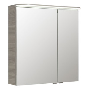 Ausführung Spiegelschrank: Große Tür links, kleine Tür rechts - 45 / 25 cm