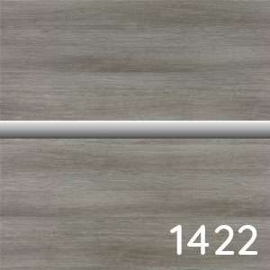 Frontfarbe: Graphit Struktur quer Nachbildung - chromfarbene Einlage