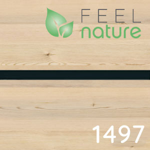 Frontfarbe: Polar Pinie quer Nachbildung - schwarze Einlage