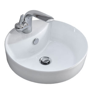 Waschtisch-Typ: 40 cm - 2x Keramik, integrierter Überlauf