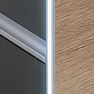 LED Beleuchtungsprofil: seitliches LED-Profil, 12V, 9,4 Watt, 6300 K