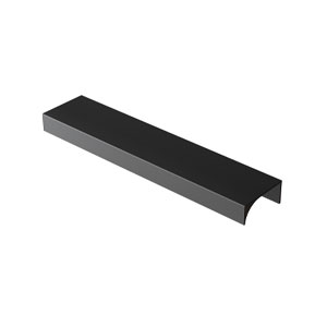 Griffvariante: 18 cm, Griffleiste Schwarz Matt (2 Griffe)