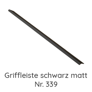 Griffvariante: Griffleiste schwarz matt