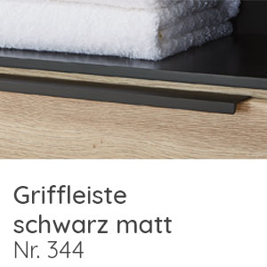 Griffvariante: Griffleiste schwarz matt - 194 mm Grifflänge