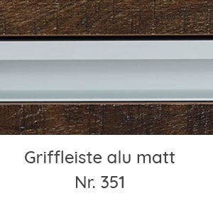 Griffvariante: Griffleiste alu matt