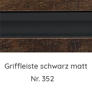 Griffvariante: Griffleiste schwarz matt
