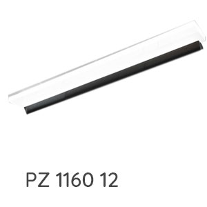 Aufsatzleuchte: LED-Aufsatzleuchte schwarz matt, 18,88 Watt, 1234 mm Breite