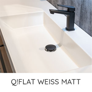 Waschtisch-Typ / -Farbe: Qflat weiss matt