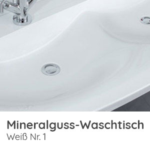 Waschtisch-Typ / -Farbe: Mineralguss Weiß 1206 mm Breite