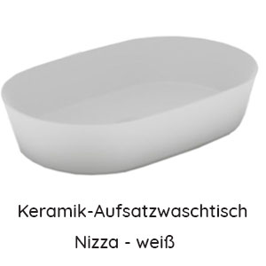 Waschtisch-Typ: Nizza - weiß oval