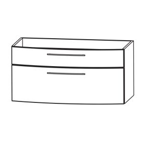 Waschtischunterschrank: für Glas-Waschtisch 700 mm Breite