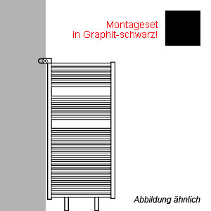 Montageart: als Raumteiler - inklusive Montageset in Graphit-schwarz