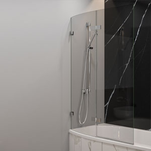 Glaselement: Glasabtrennung mit repaClear veredelt, 985 x 1450 mm