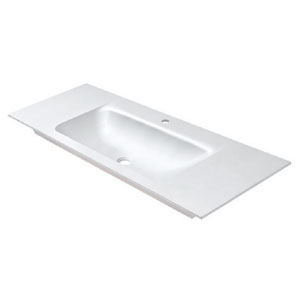 Waschtisch-Typ: VIVO 120, Duratek, Clou Ab- und Überlauf in Chrom