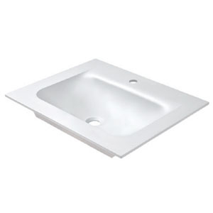 Waschtisch-Typ: VIVO 60, Duratek, Clou Ab- und Überlauf in Chrom