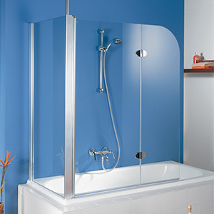 HSK Exklusiv Eck-Duschwand für Badewannen Eck-Duschwand für Badewanne